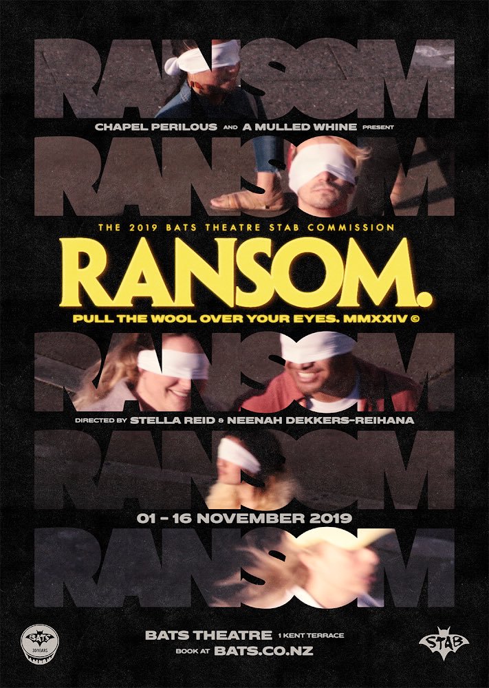 ransom. at Bats Theatre, poster by Hadleigh Donaldson